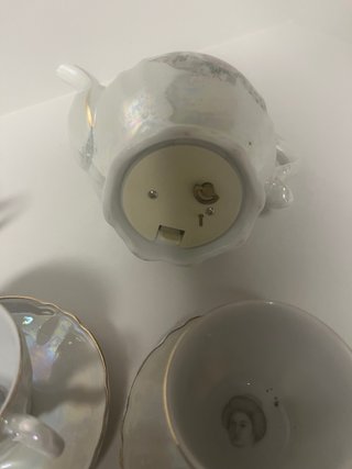 Juego de café porcelana floral