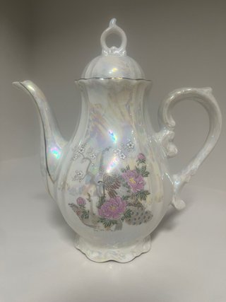 Juego de café porcelana floral