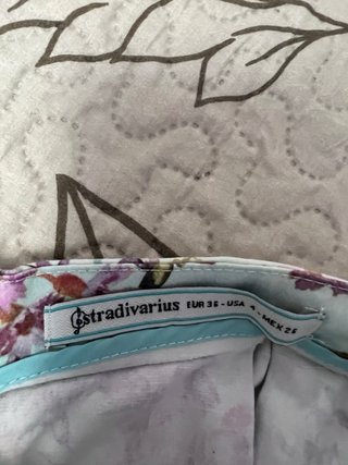 Falda Mini Stradivarius Talla S Floral