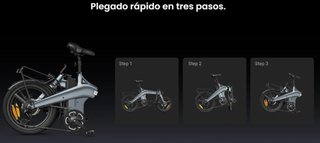 Bicicleta eléctrica plegable DYU T1