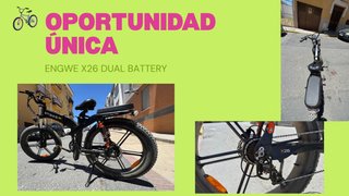 Bicicleta Eléctrica Engwe X26 Dual Battery