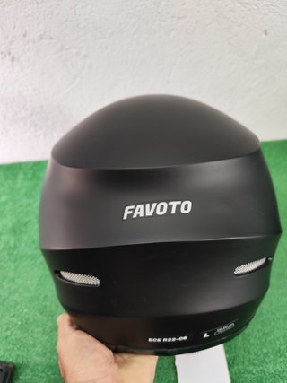 Casco Moto Integral Favoto Negro talla L