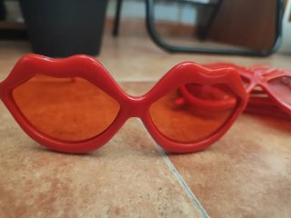 Pack 5 Gafas Divertidas Labios Rojos