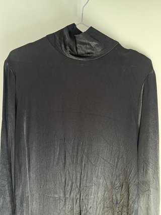 Blusa túnica larga asimétrica de Zara, talla M