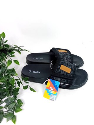 Ciabatte Jomix Uomo a Strappo Nero Grigio Tg.41-46