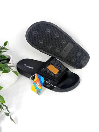 Ciabatte Jomix Uomo a Strappo Nero Grigio Tg.41-46