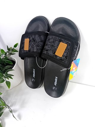 Ciabatte Jomix Uomo a Strappo Nero Grigio Tg.41-46
