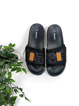 Ciabatte Jomix Uomo a Strappo Nero Grigio Tg.41-46