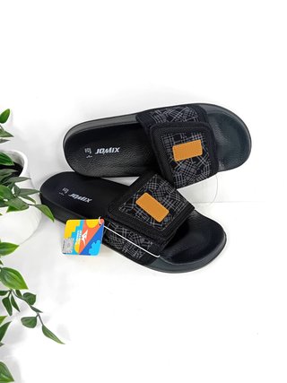 Ciabatte Jomix Uomo a Strappo Nero Grigio Tg.41-46