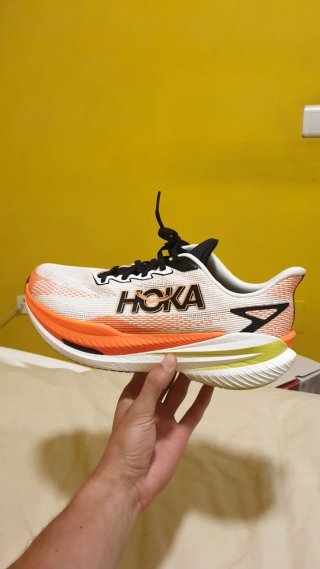 Hoka Mach X 3 Zapatillas Running Naranja/Blanco
