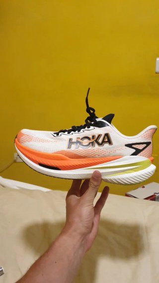 Hoka Mach X 3 Zapatillas Running Naranja/Blanco