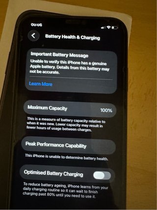 iPhone 11 Negro Batería 100% PERO NO ORIGINAL P