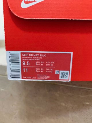 Nike Air Max Solo Negro/Blanco