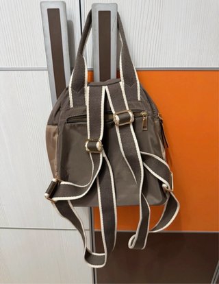 Mochila Parfois Marrón Beige Pequeña