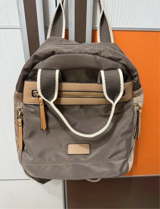 Mochila Parfois Marrón Beige Pequeña