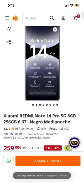Xiaomi Redmi Note 14 Pro 5G 256GB