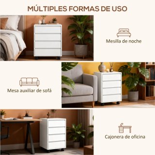 Cajonera de oficina 4 cajones armario dormitorio