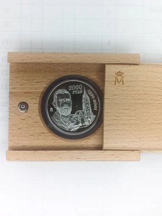 Moneda 2000 pts Leopoldo Alas Clarín 2001