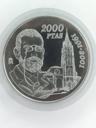 Moneda 2000 pts Leopoldo Alas Clarín 2001