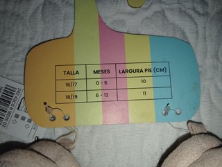 Zapatillas bebé  Bache Talla 16/17