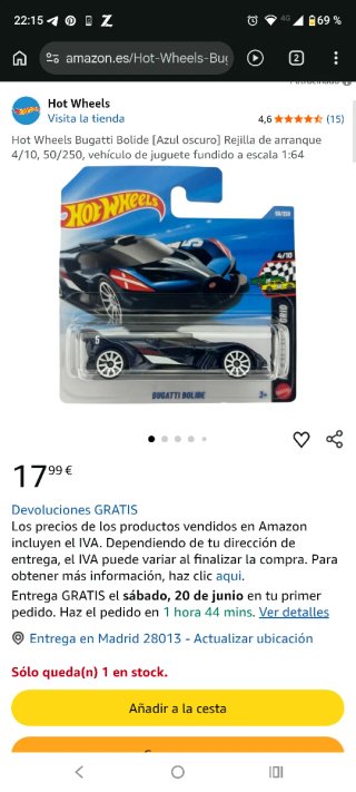 Hot Wheels Bugatti Bolide 2026