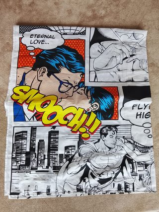 Cortina Ducha Estilo Pop Art Superman