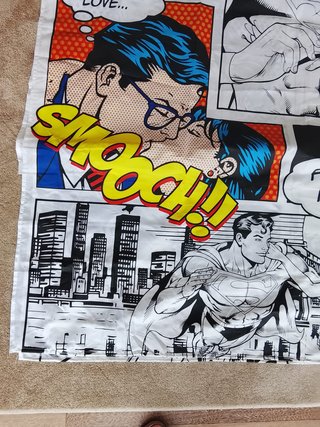 Cortina Ducha Estilo Pop Art Superman