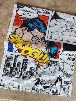 Cortina Ducha Estilo Pop Art Superman