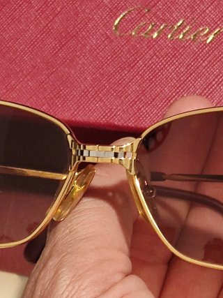 Gafas Cartier Doradas Marrones
