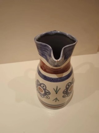 Jarra cerámica estilo mediterráneo