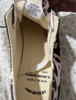 Zapatillas estilo Converse estampado vaca