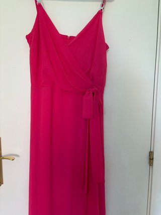 Vestido Morgan Rosa Midi