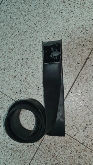 Cinturón de buceo caucho 153cm hebilla inox