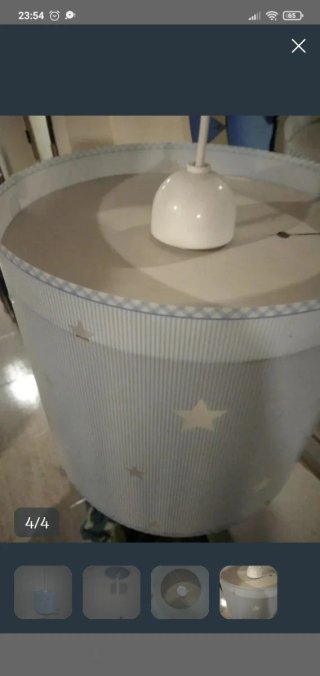 Lámpara infantil estrellas azul