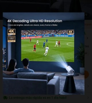 Proyector Blanco UHD 4K WiFi6 Android 11