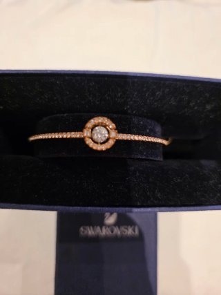 Pulsera Swarovski Baño Oro Rosa