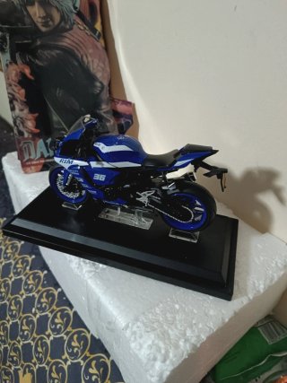 Moto Coleccionista JIAYE MODEL Azul coleccionista