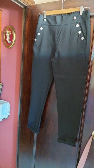 Pantalón negro licra talla 44/46