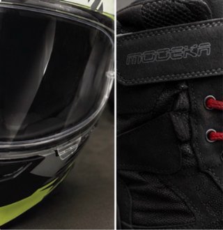 Conjunto Motard Suomy L + Botas Modeka 43