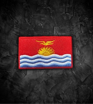 Kiribati 🇰🇮 Parche Bandera Termoahesiva