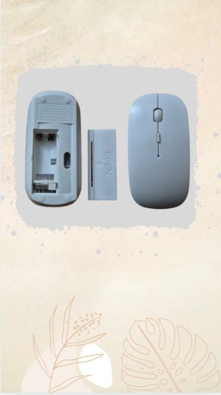 Ratón inalámbrico blanco