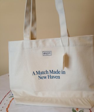 Bolso Tote GANT de Lona Beige