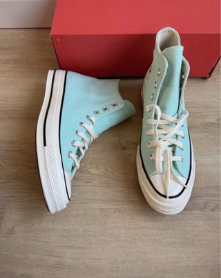 Converse Chuck 70 Hi Verde Agua Talla 41