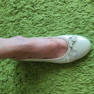Bailarinas con lazada de Dorking. Piel. Talla 37
