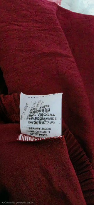 Pantalones granate talla única