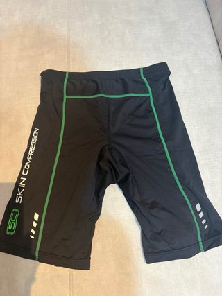 Pantalones cortos ciclismo negro y verde