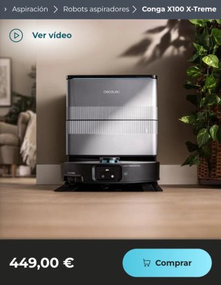 ✅️ Conga X100 X-Treme  Robot Aspirador