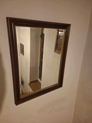 Espejo antiguo marco madera