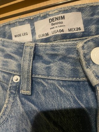 Pantalón vaquero Bershka Wide Leg Roto