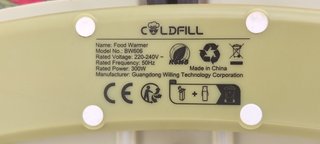 Calentador Platos Eléctrico Silicona Coldfill